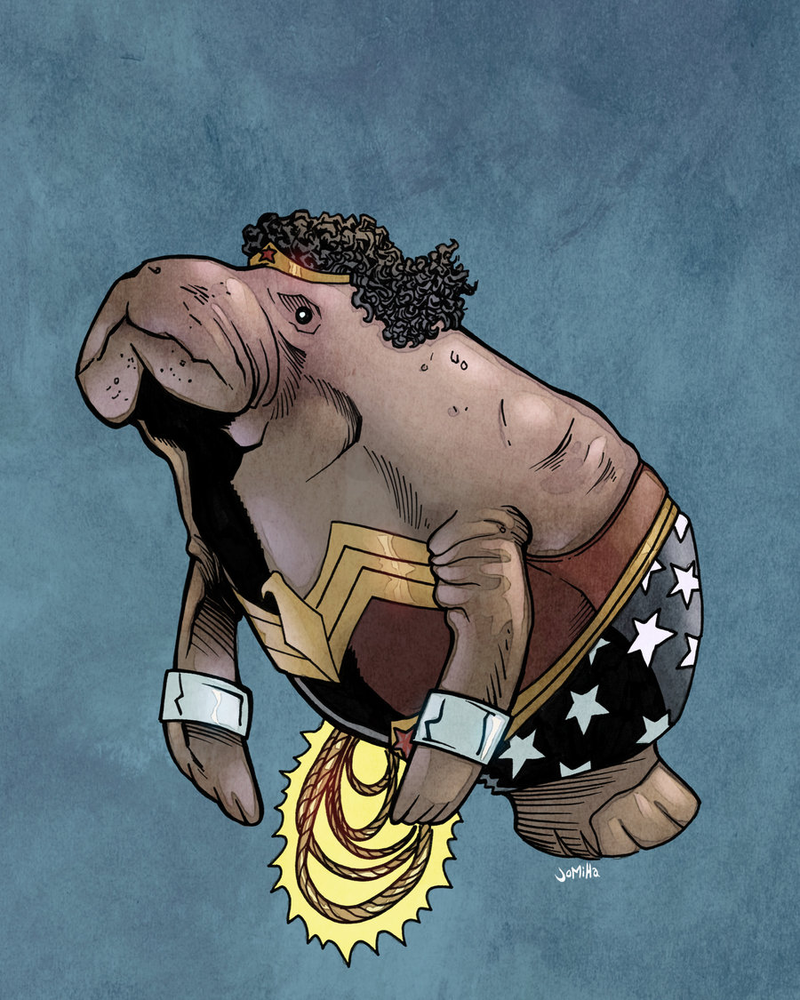 Illustration for article titled No One Laughs at Aquamanatee in This Justice League